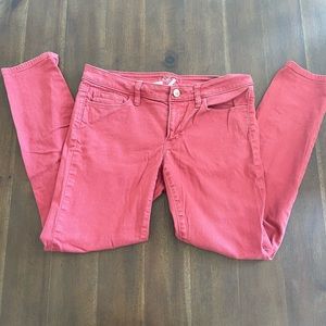Ann Taylor Loft Modern red skinny jeans